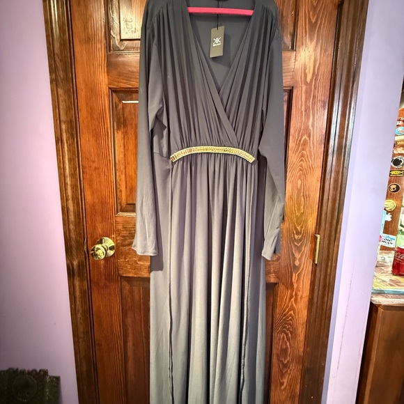 koh koh Dresses & Skirts - Elegant Gray Maxi Dress